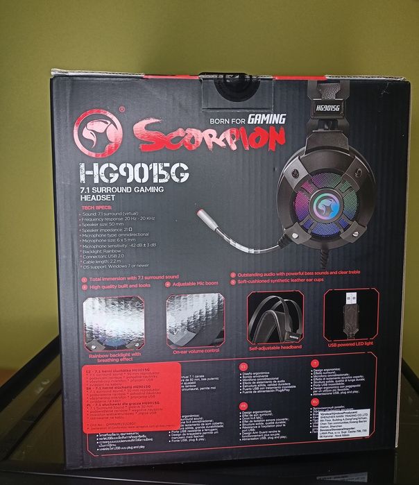 Słuchawki Gamingowe Marvo HG9015G