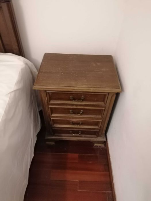 mobília completa de quarto em mogno