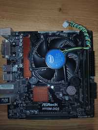 Материнськая плата ASRock H110M-DGS + Pentium G4560 + кулер + пам'ять