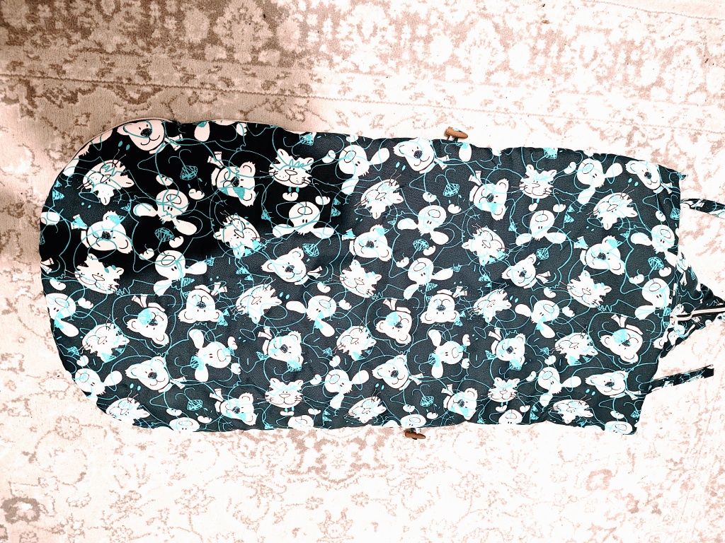 Śpiwór do wózka Kolorowe pokoiki 114 cm rozpinany Velvet