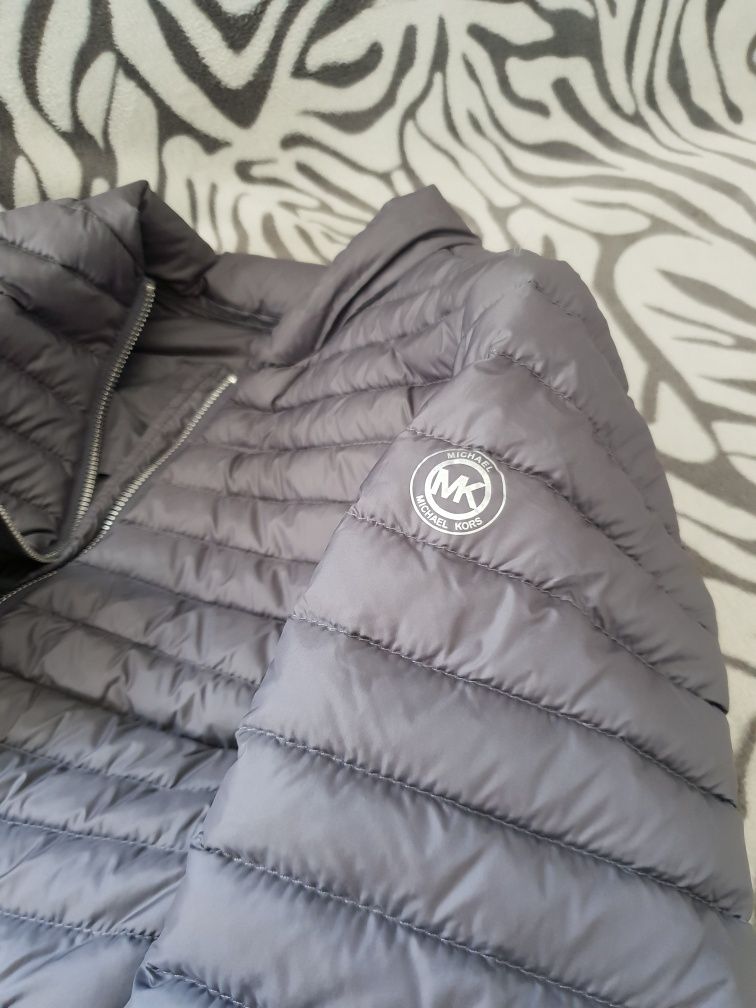 Szara, puchowa kurtka Michael Kors, rozm. XS