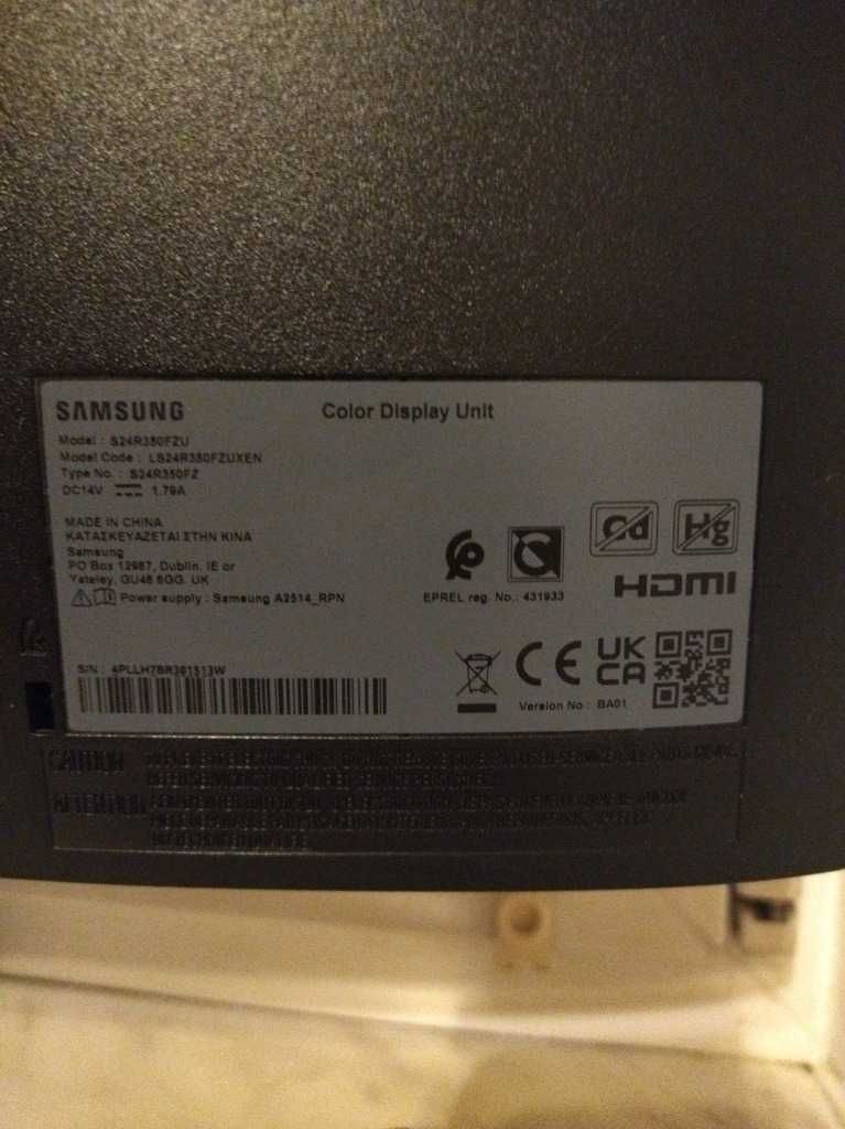 Monitor Samsung SR350 (LS24R350FZUXEN)