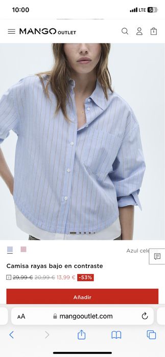 Сорочка Mango ориг