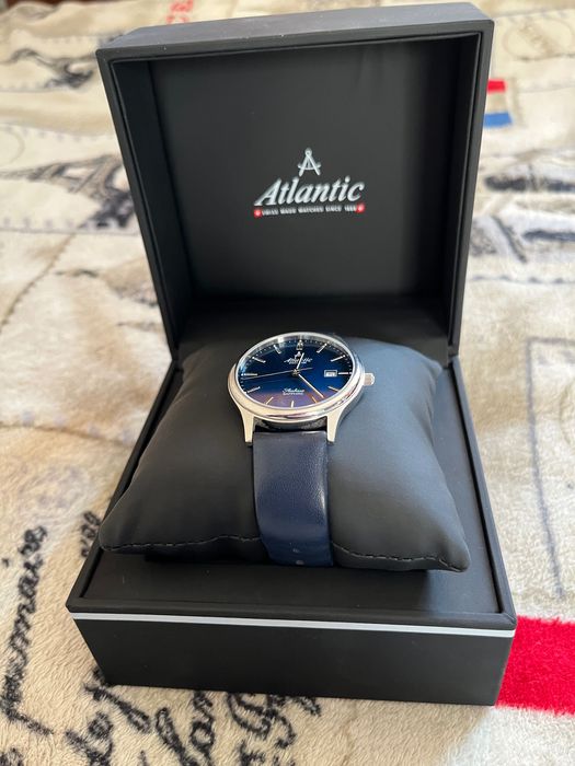 Наручний Годинник Atlantic Blue сапфірове скло/ кварцовий механізм