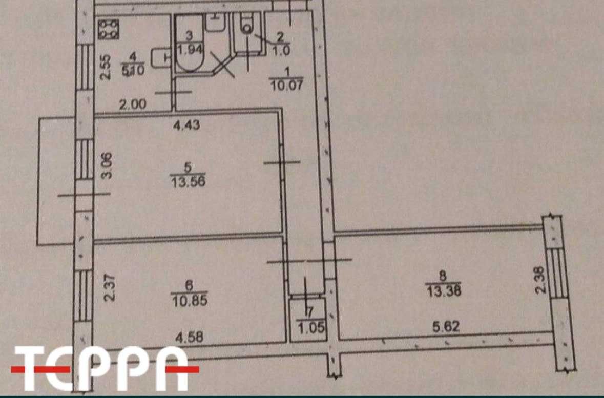 Продаж 3-кімнатної квартири в районі майдана Вернадського