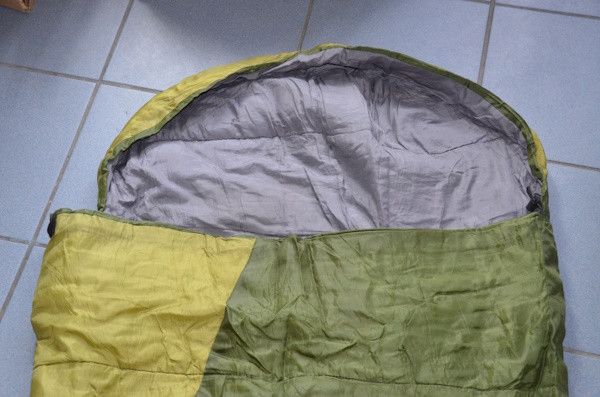 śpiwór mumia turystyczny 230/80/55 cm zielony