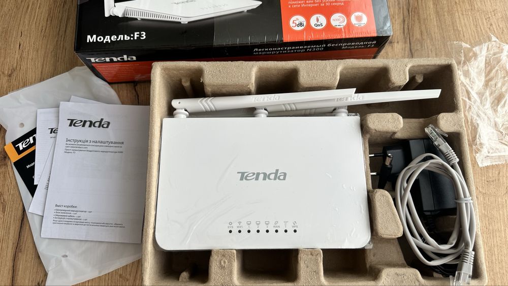 Tenda F3   Wi-Fi маршрутизатор (роутер)