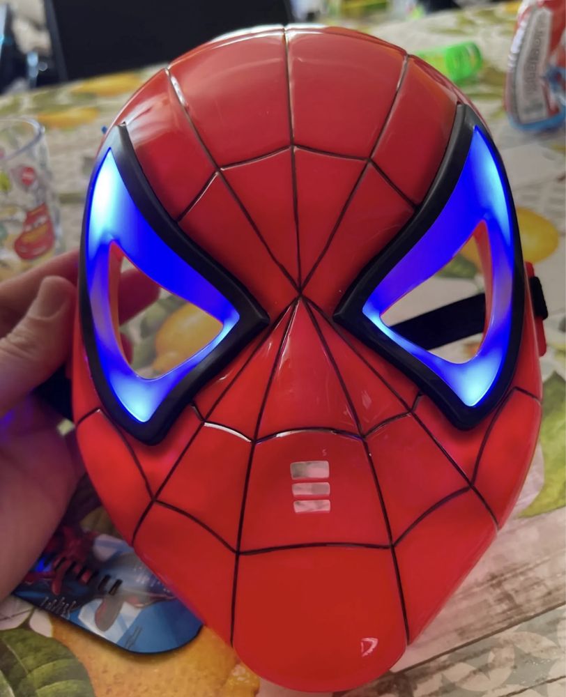Маска світлодіодна людина павук маска человек паук спайдермен