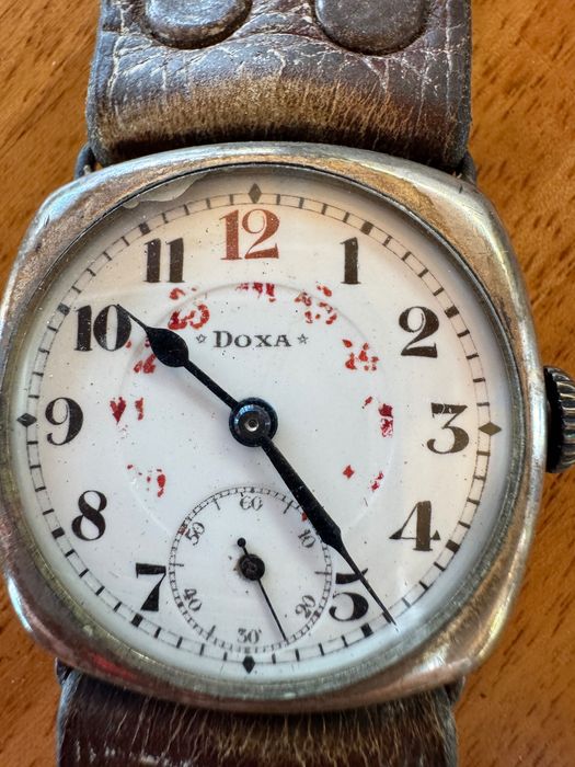 Rzadki zegarek wojskowy DOXA – Trench Watch 32mm