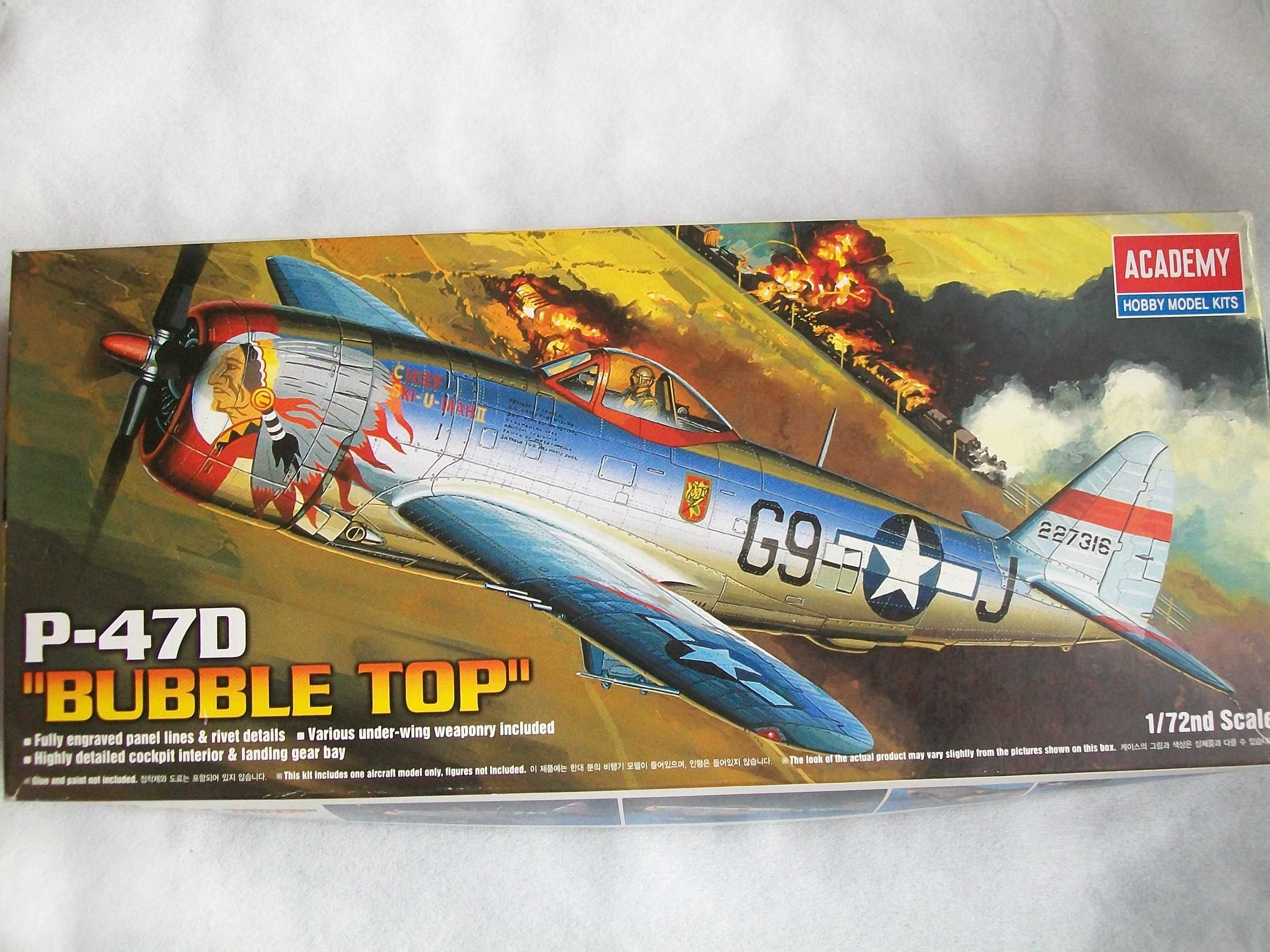 Model samolot P 47 Thunderbolt 1/72
