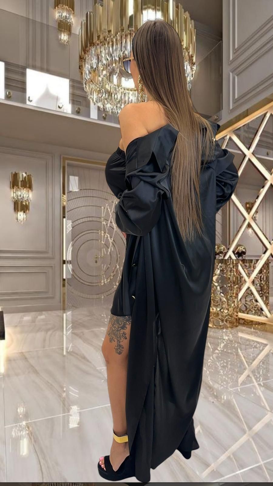 Piękny komplet trzyczęściowy satynowy top kolory Lola bianka