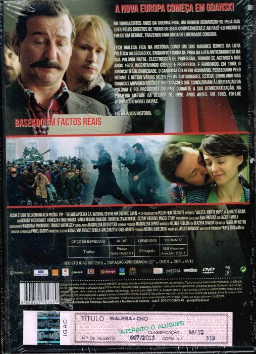 Filme em DVD: WALESA - NOVO! Selado! Original!