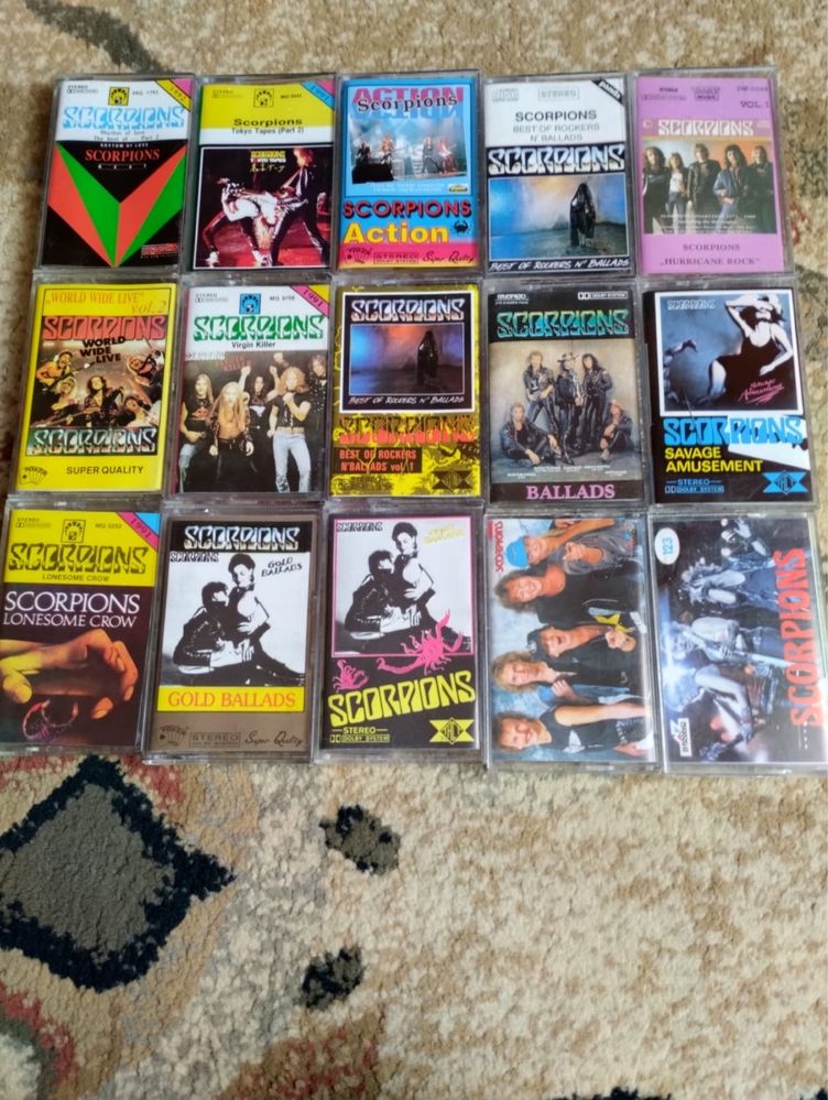 Kaseta disco dance Scorpions Accept Judas Atlantis Zenek Acent ZzTop