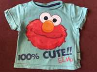 Koszulka t-shirt Elmo Ulica Sezamkowa rozmiar 74
