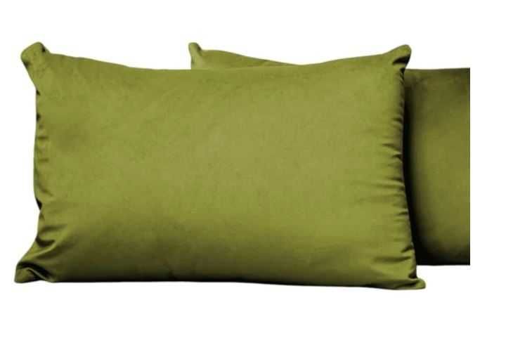 POSZEWKI 40x60cm WELUROWE aksamitne grube BLUMTAL zielone NOWE s655