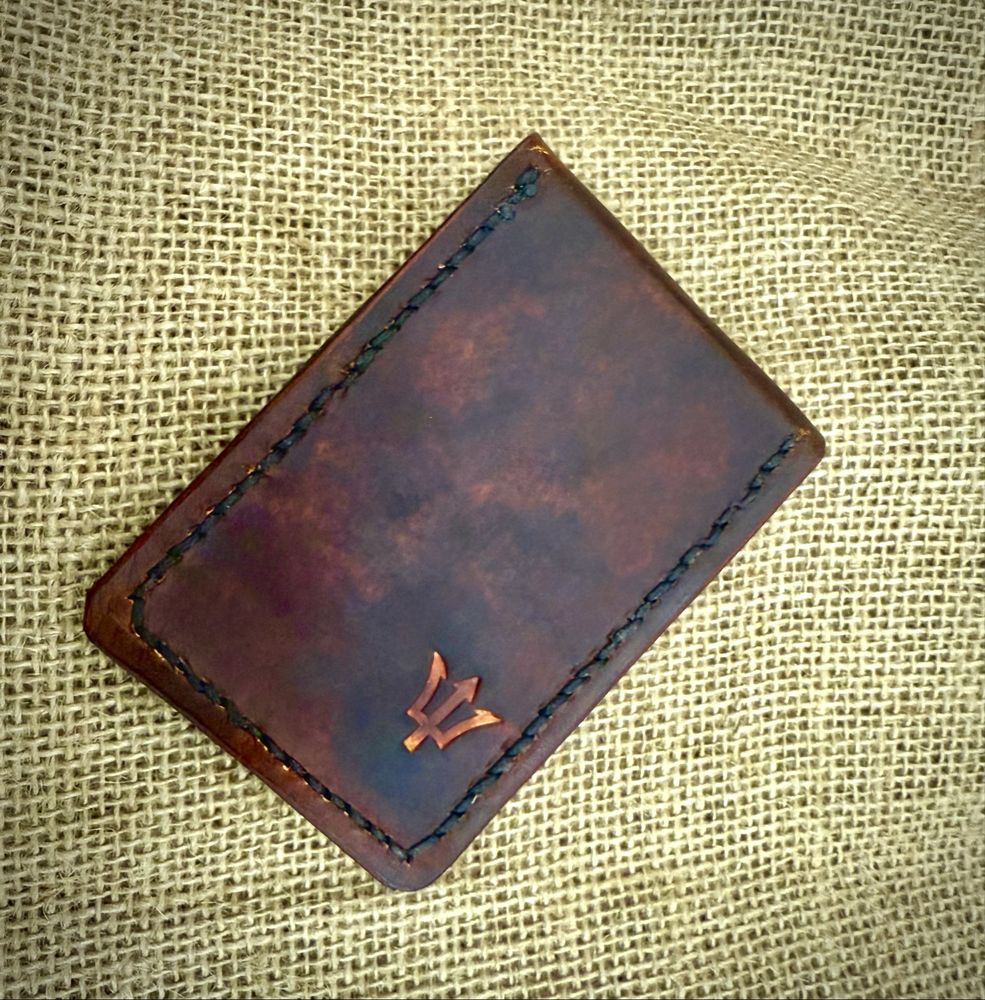 Etui pokrowiec na wizytówki, karty  itp - edc , handmade .