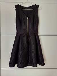 Krótka czarna rozkloszowana sukienka, Ette Lou XS