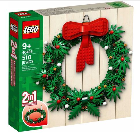NOWE klocki Klocki Lego Bożonarodzeniowy wieniec 2w1 40426