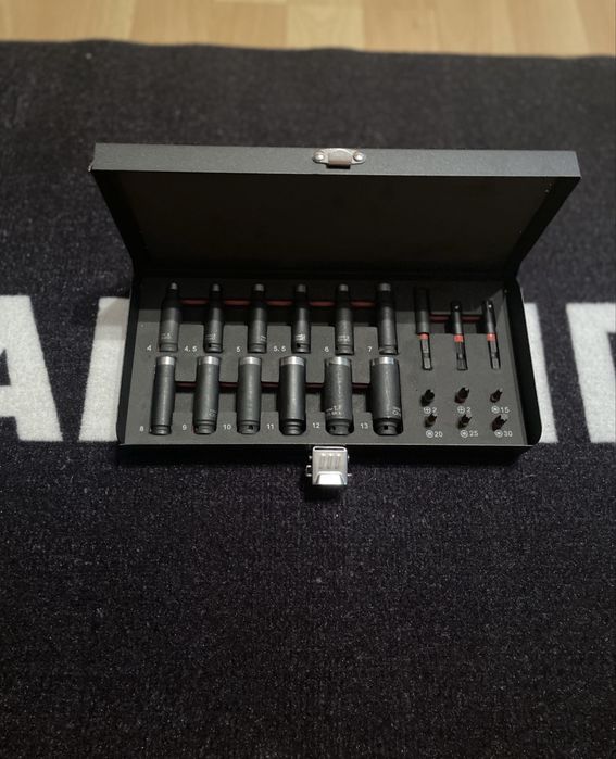 Zestaw kluczy nasadowych i bitów 21 szt.Parkside Performance