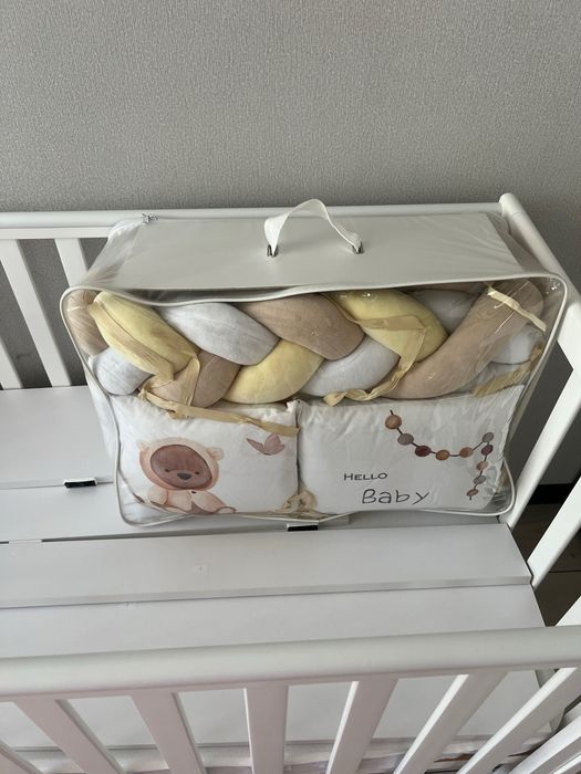 Ліжечко Veres ЛД13+маятник+матрас+постільний комплект білизни