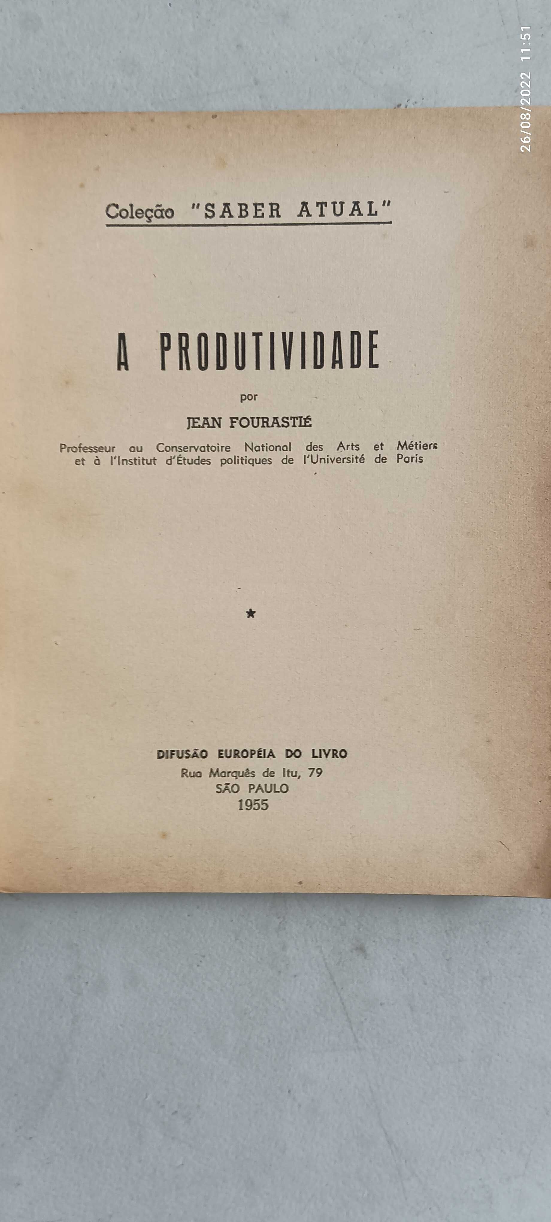 Livro Pa-1 - jean Fourastié- A produtividade