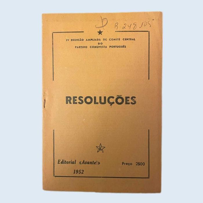 Documento Clandestino PCP “Resoluções” 1952