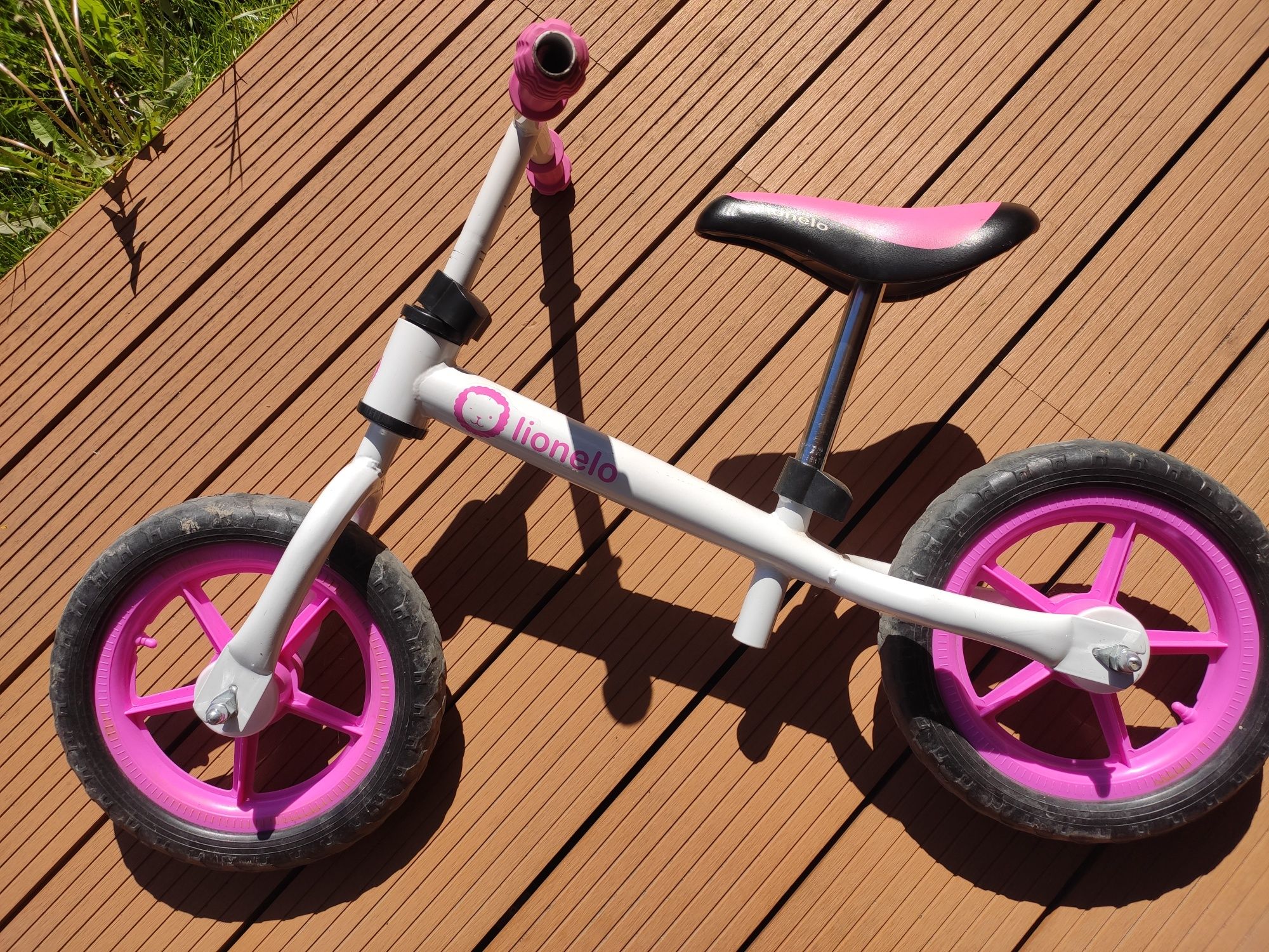 Rowerek biegowy lionello rózowy rower dziecięcy