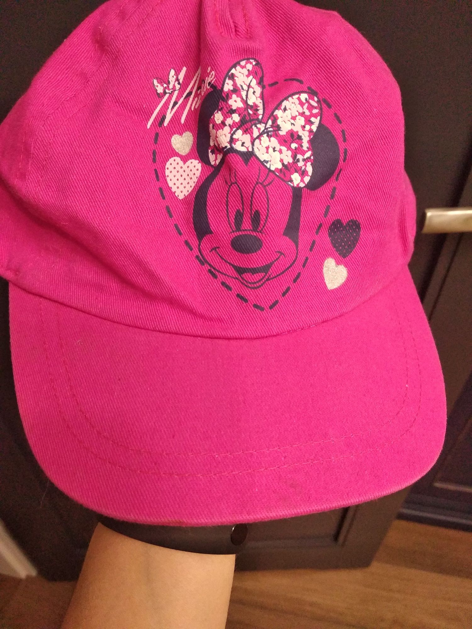 Licencjonowana czapeczka na rzepę "Minnie Mouse" r. 4-8 lat