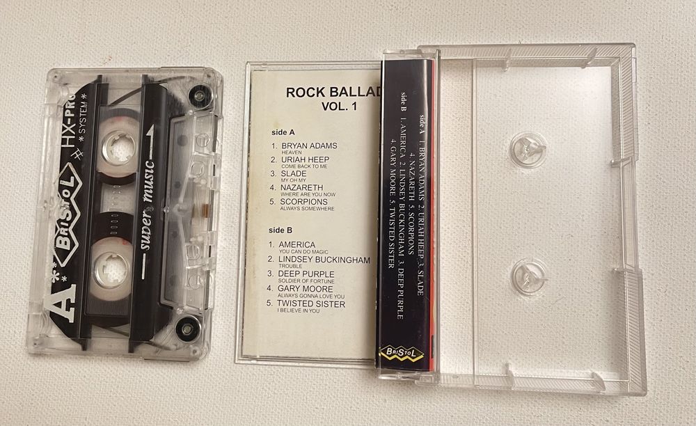 Rock ballads kaseta magnetofonowa audio