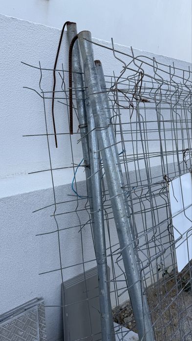 Grades, vedações, painel de obra - usado