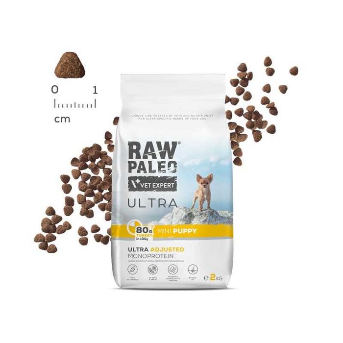 Vet Expert Raw Paleo MINI SIZE PUPPY 6 x 750 g + gratis szampon