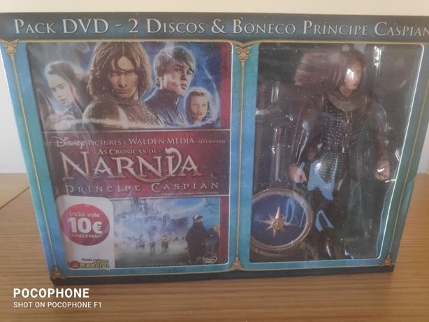 DVD As Crônicas de Nárnia - Príncipe Caspian Ed. Especial com boneco