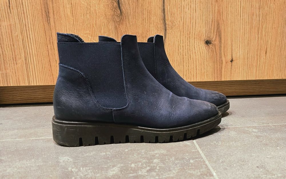 Botki sztyblety skórzane r.37 grantowe Gino Rossi