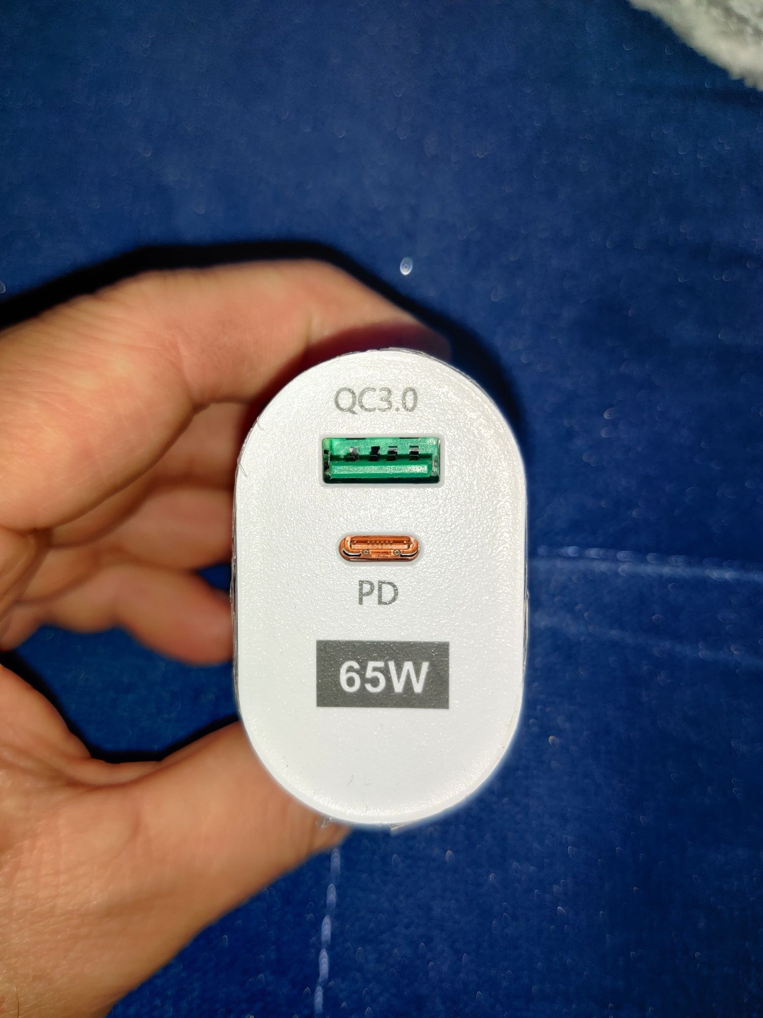 Szybka ładowarka 65w qucik charge usb c usb a pd qc 3.0 samsung iphone