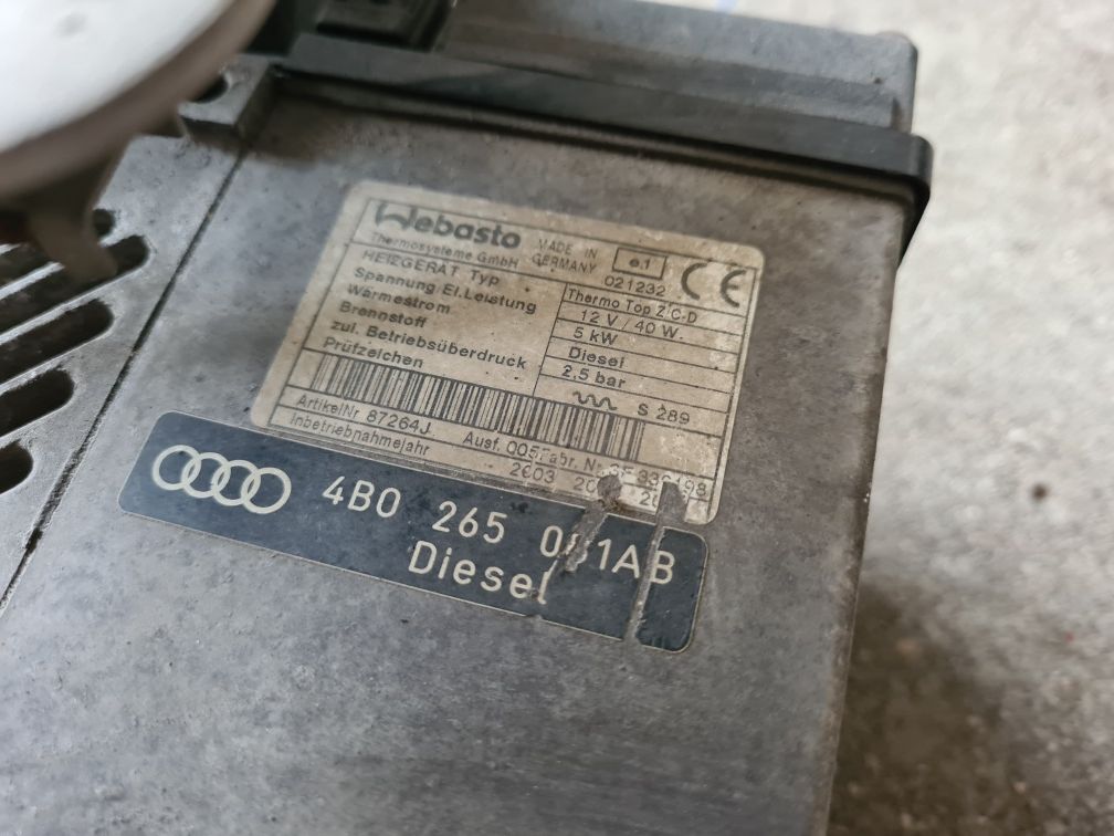 WEBASTO piec ogrzewanie postojowe AUDI A6 C5 lift 2002r