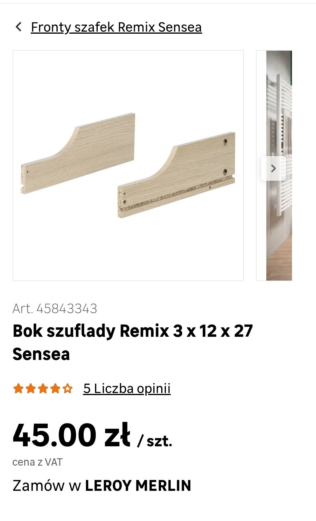 Bok szuflady Remix Sensea Leroy Merlin