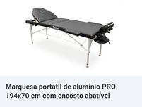 Marquesa portátil de aluminio PRO 194x70 cm