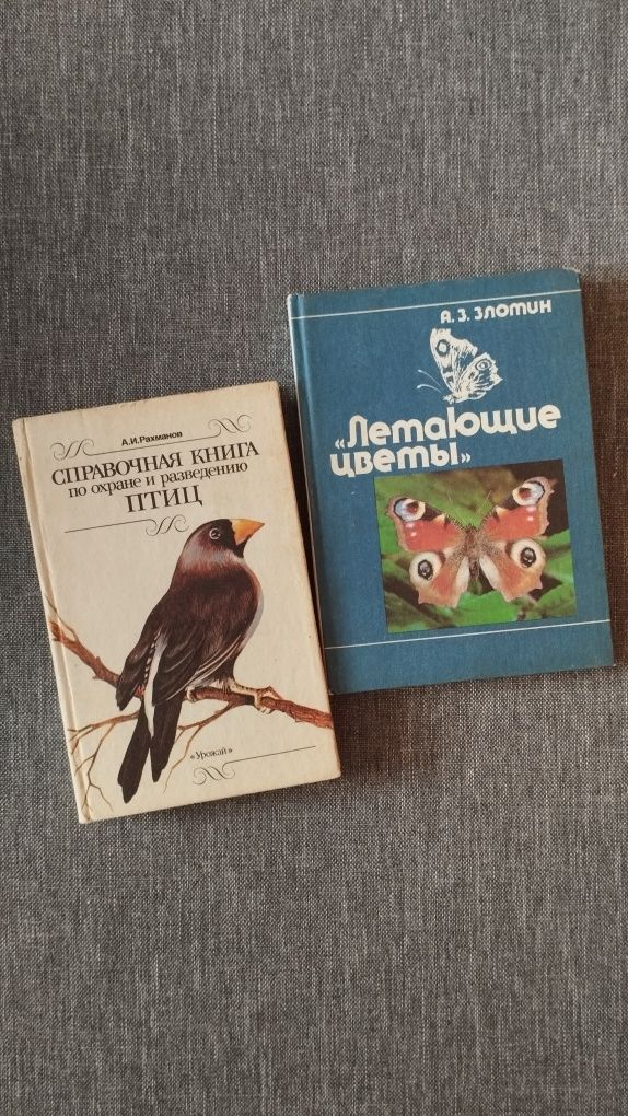 Lote livros sobre pássaros e borboletas