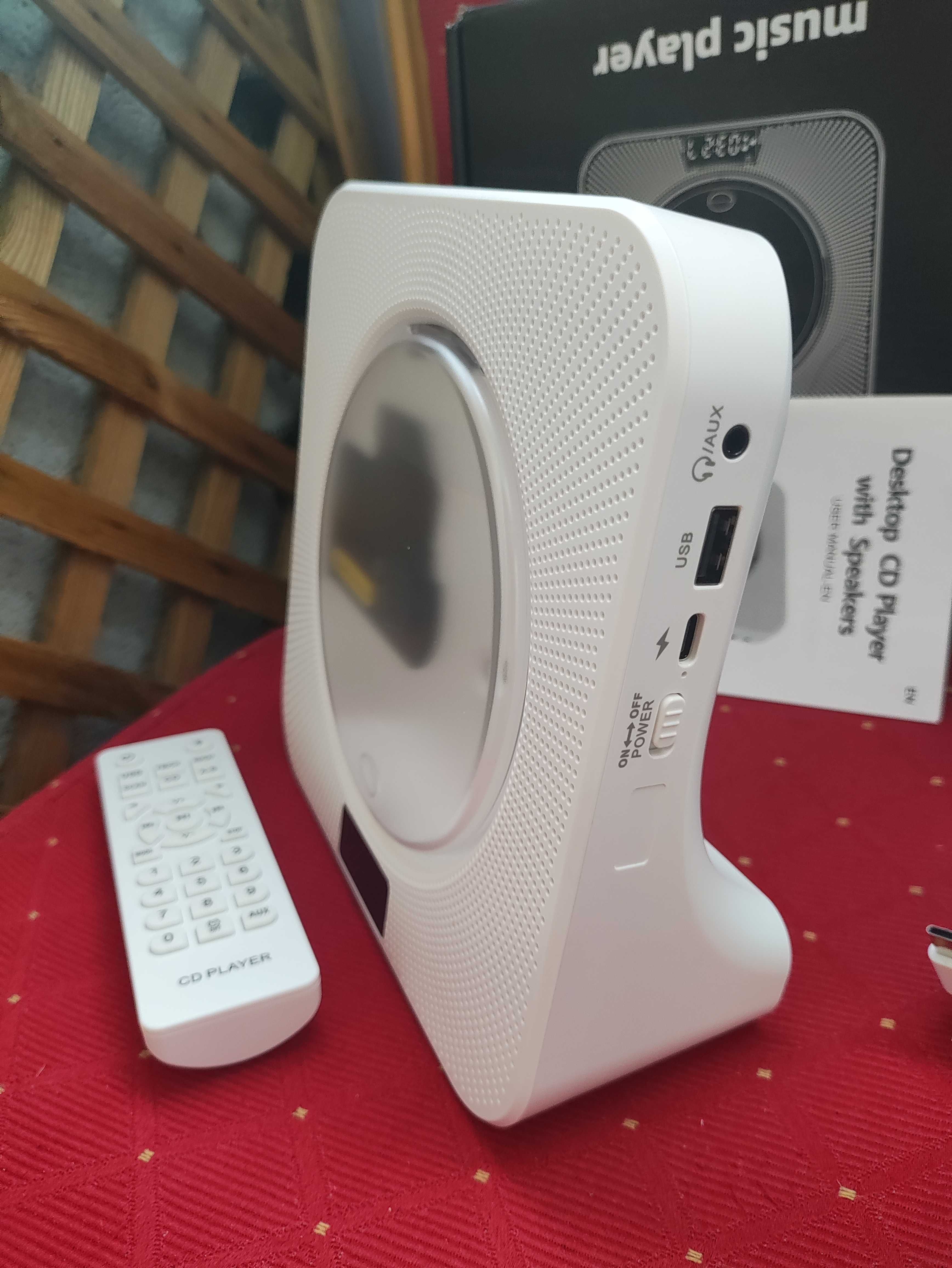 Odtwarzacz CD Player MP3 Bluetooth Dyskmen przenośny Walkman Radio USB
