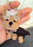 York, Yorkshire terrier pies- brelok na prezent, rękodzieło
Wypełnieni