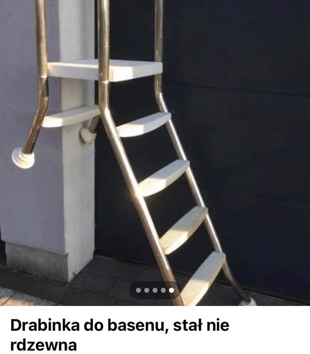 Drabinka do basenu stal nierdzewna