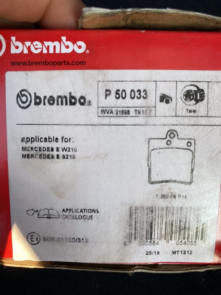 Pastilhas de travão Brembo