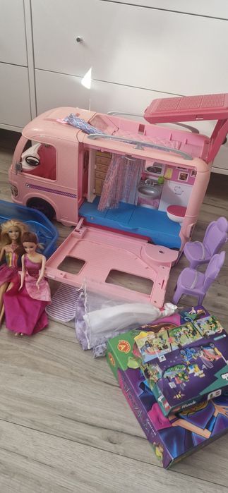 Camper barbie - Duży zestaw dla dziewczynki gratis.