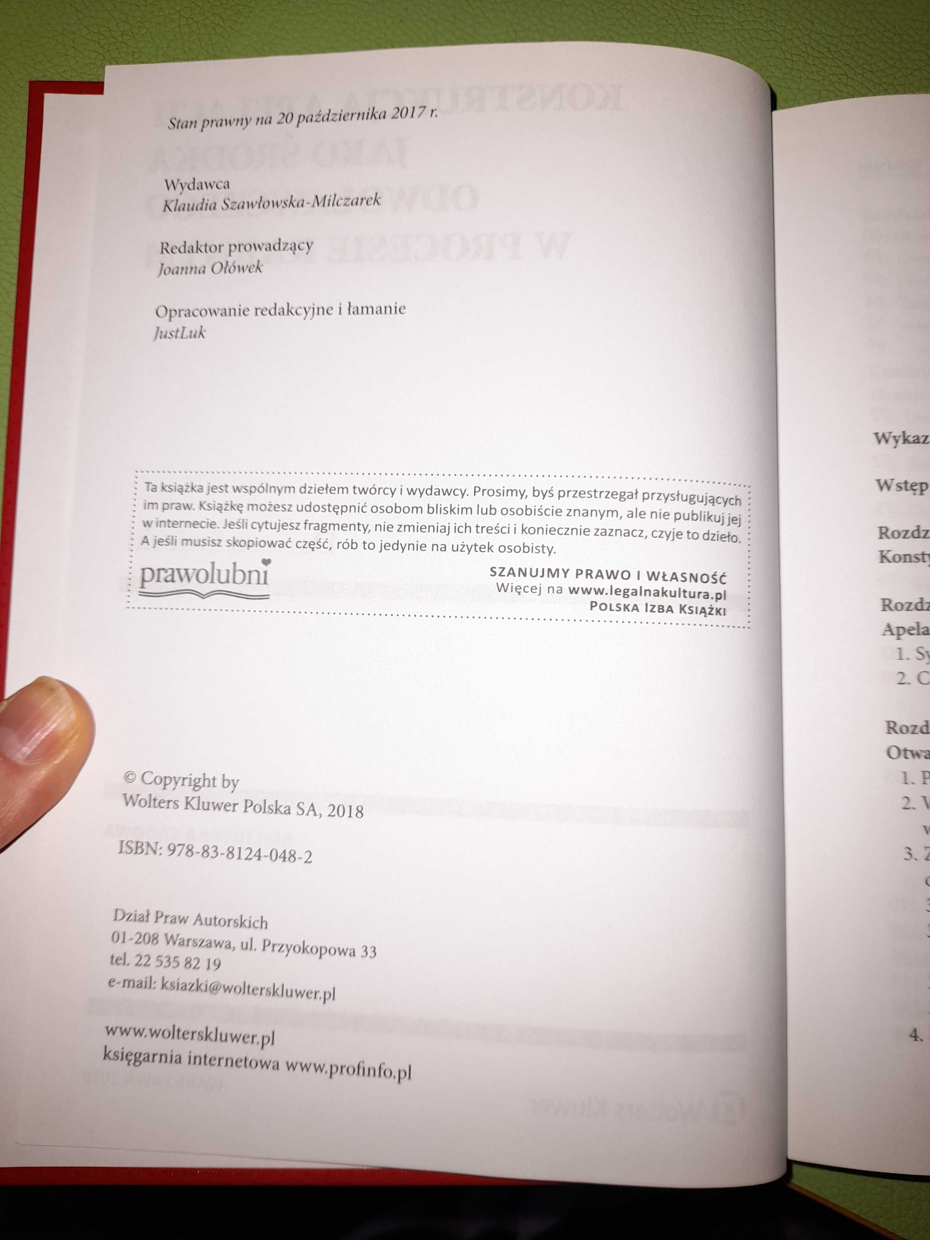Konstrukcja apelacji jako środka odwoław. w procesie karnym Świecki
