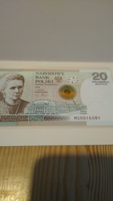 Banknot Maria Curie Skłodowska