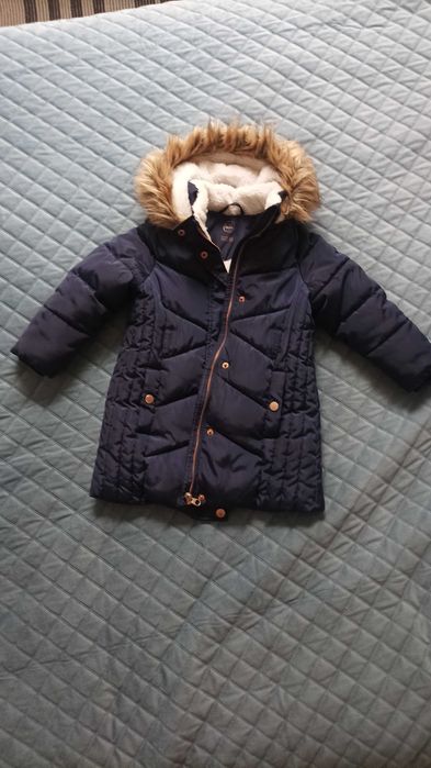 Granatowa kurtka dziewczęca rozmiar 98