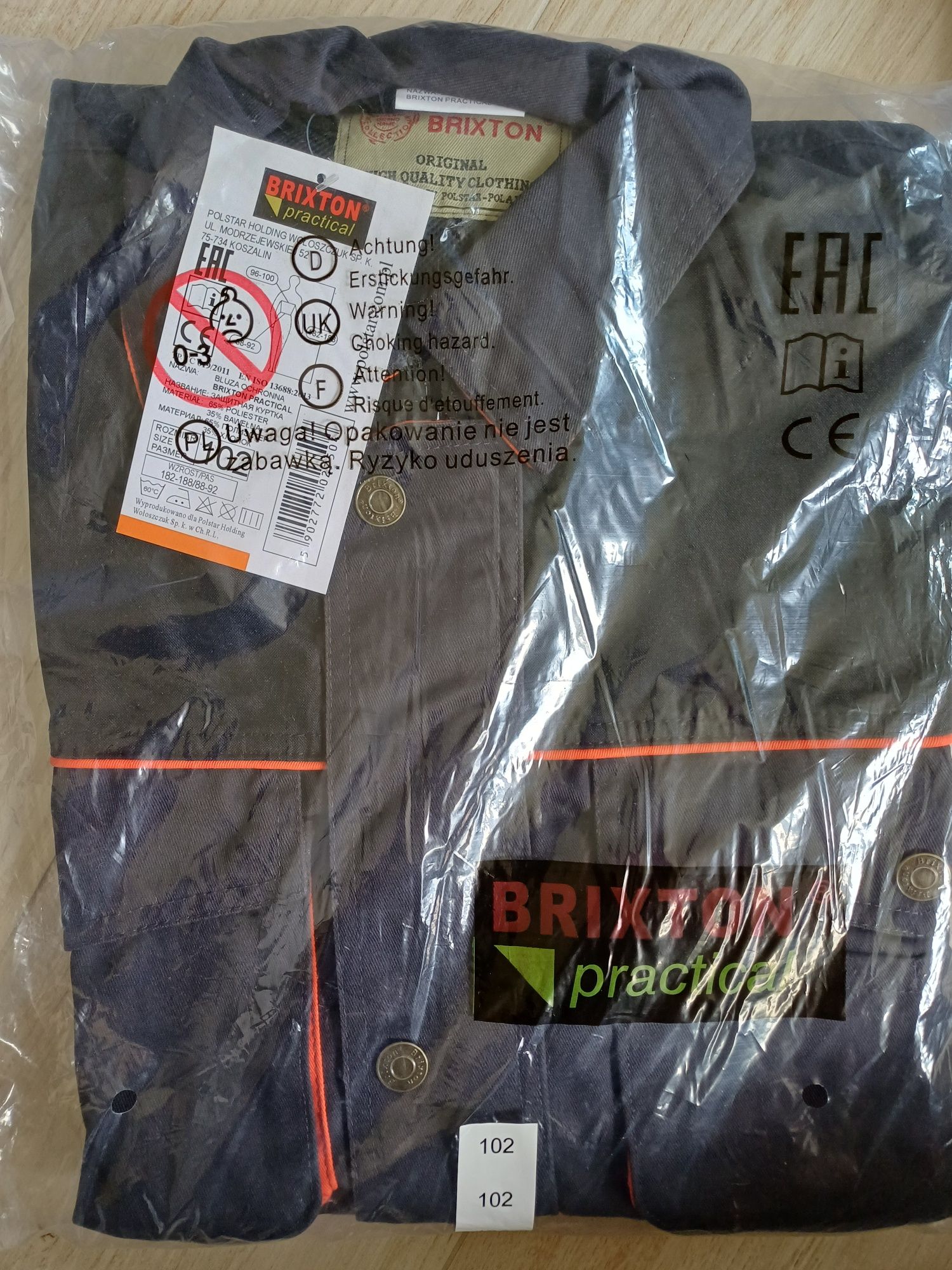 Odzież ochronna robocza, bluza, spodnie, koszula flanelowa