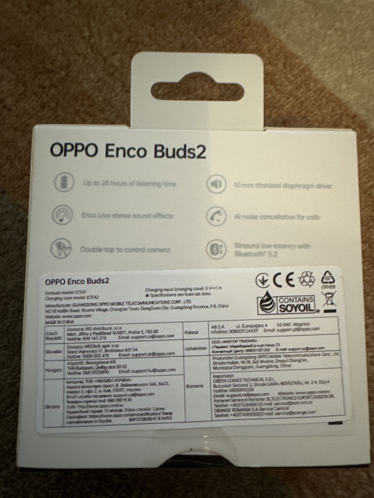 Nowe sluchawki bezprzewodowe OPPO Enco Buds 2