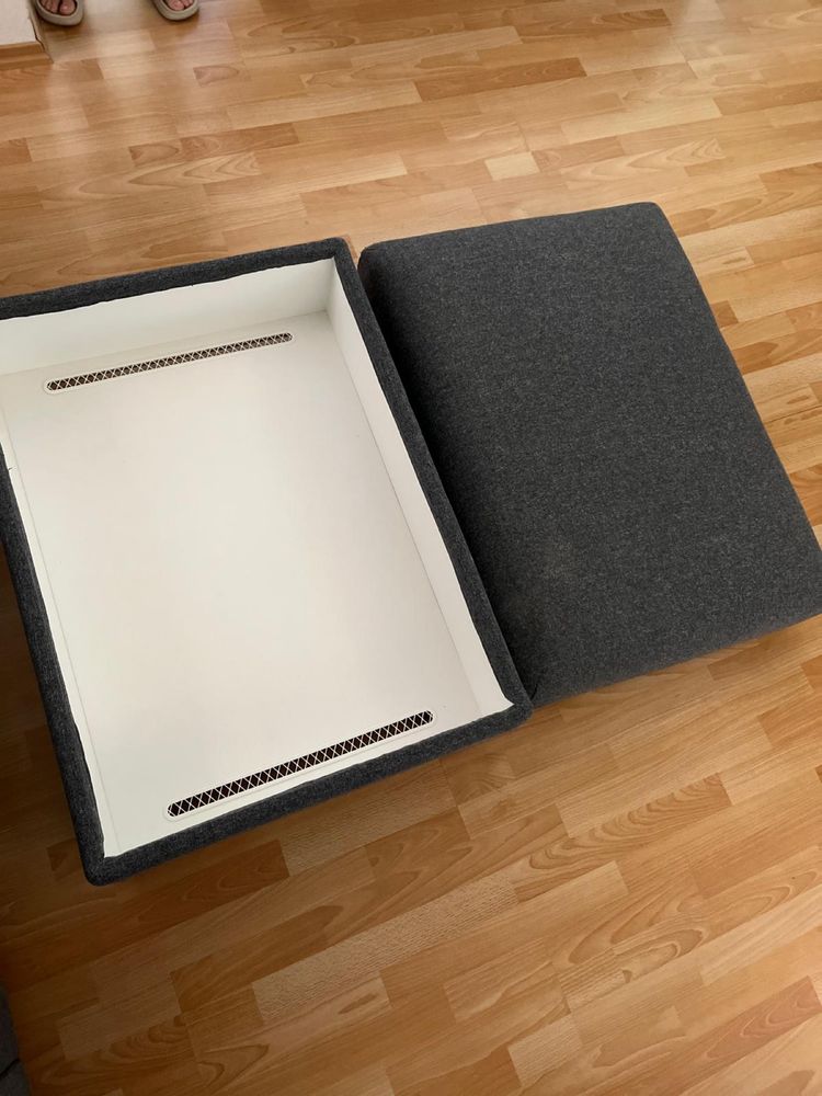 Sofa 2 osobowa + podnóżek IKEA