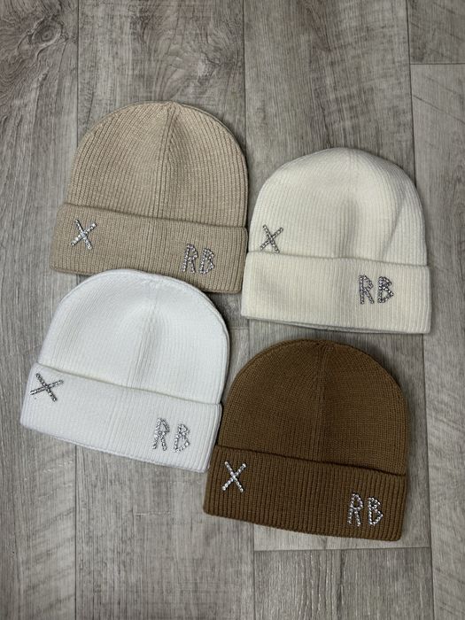 шапка Ruslan Baginskiy чорна, біла, молочна, сіра, шапка жіноча